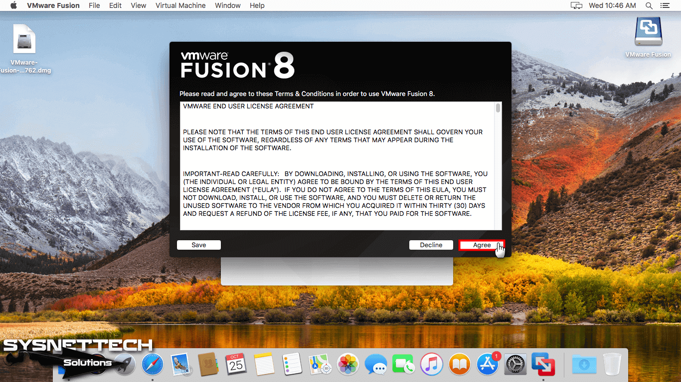 vmware fusion 8 for mac install windows 10
